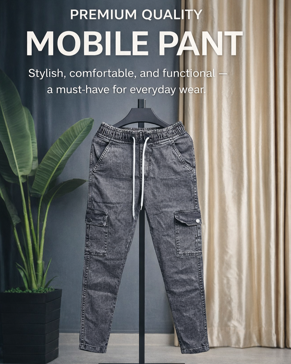 Premium Quality  6 Pocket Denim Mobile Pant SKU - 2